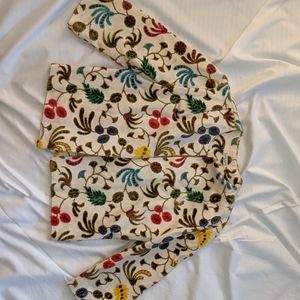 Neiman Marcus Embroidered Blazer